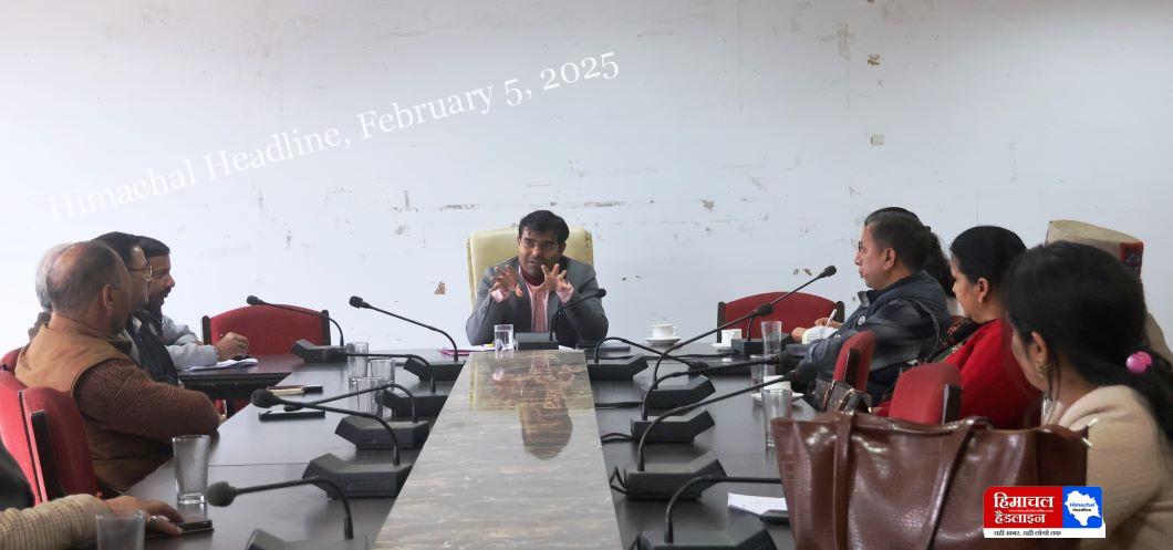 Souvenir Publication Sub Committee meeting was organized under the chairmanship of SDM Mandi Articles can be sent to District Language Officer till 20th February- Om Kant Thakur