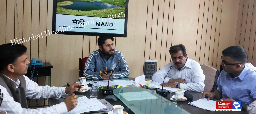 A high level meeting was held in Mandi on preparations to protect forests from fire, Deputy Commissioner reviewed Protection of forests is our collective responsibility- Apoorva Devgan