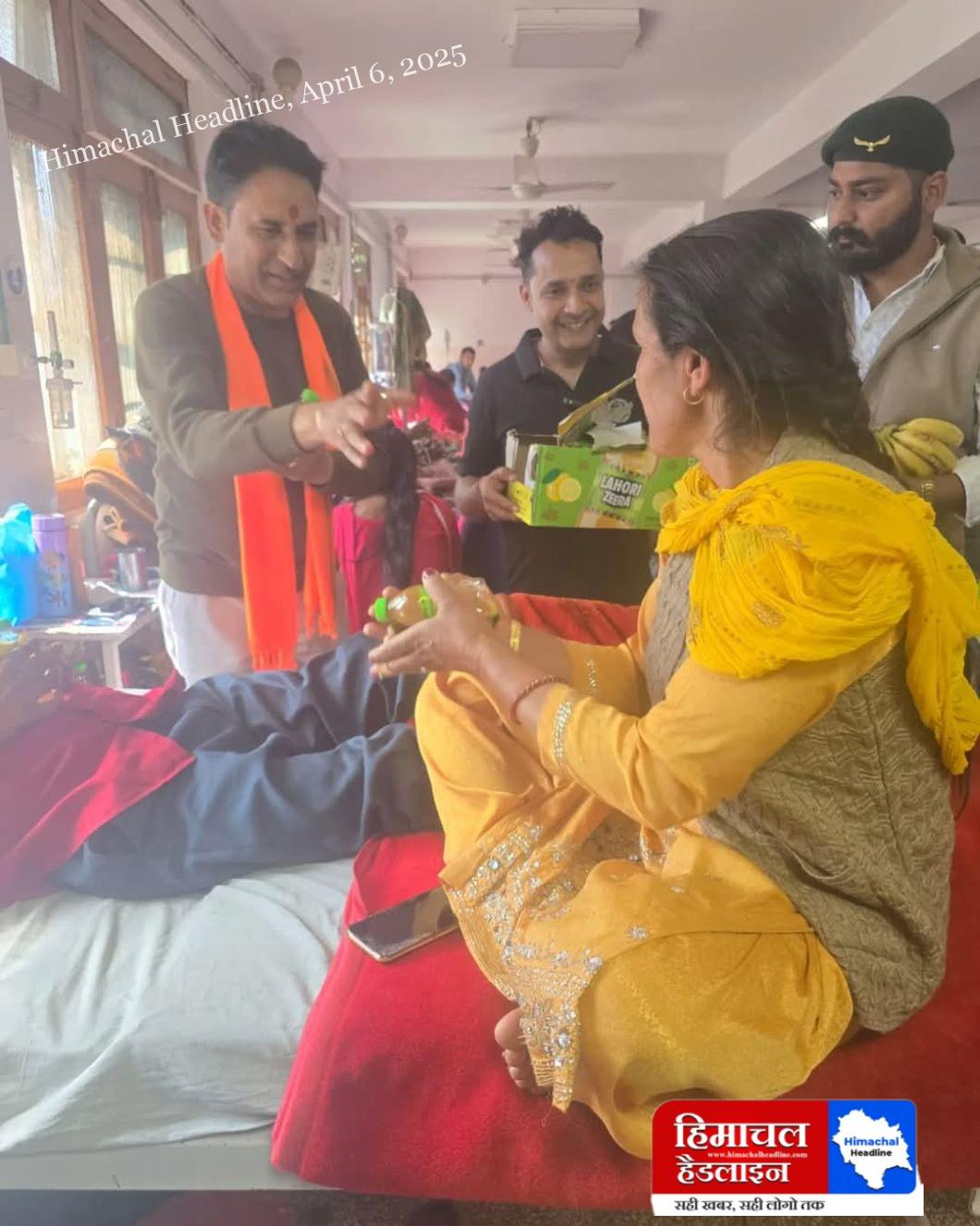 Fruits and juice distributed to patients at Chamba Medical College on Ram Navami, organizers extended best wishes